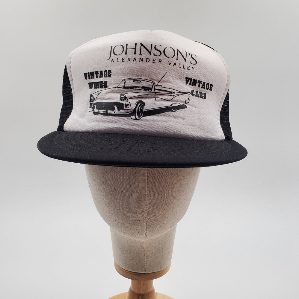 Johnson's Alexander Valley Vintage Mesh Snap Back Trucker Hat